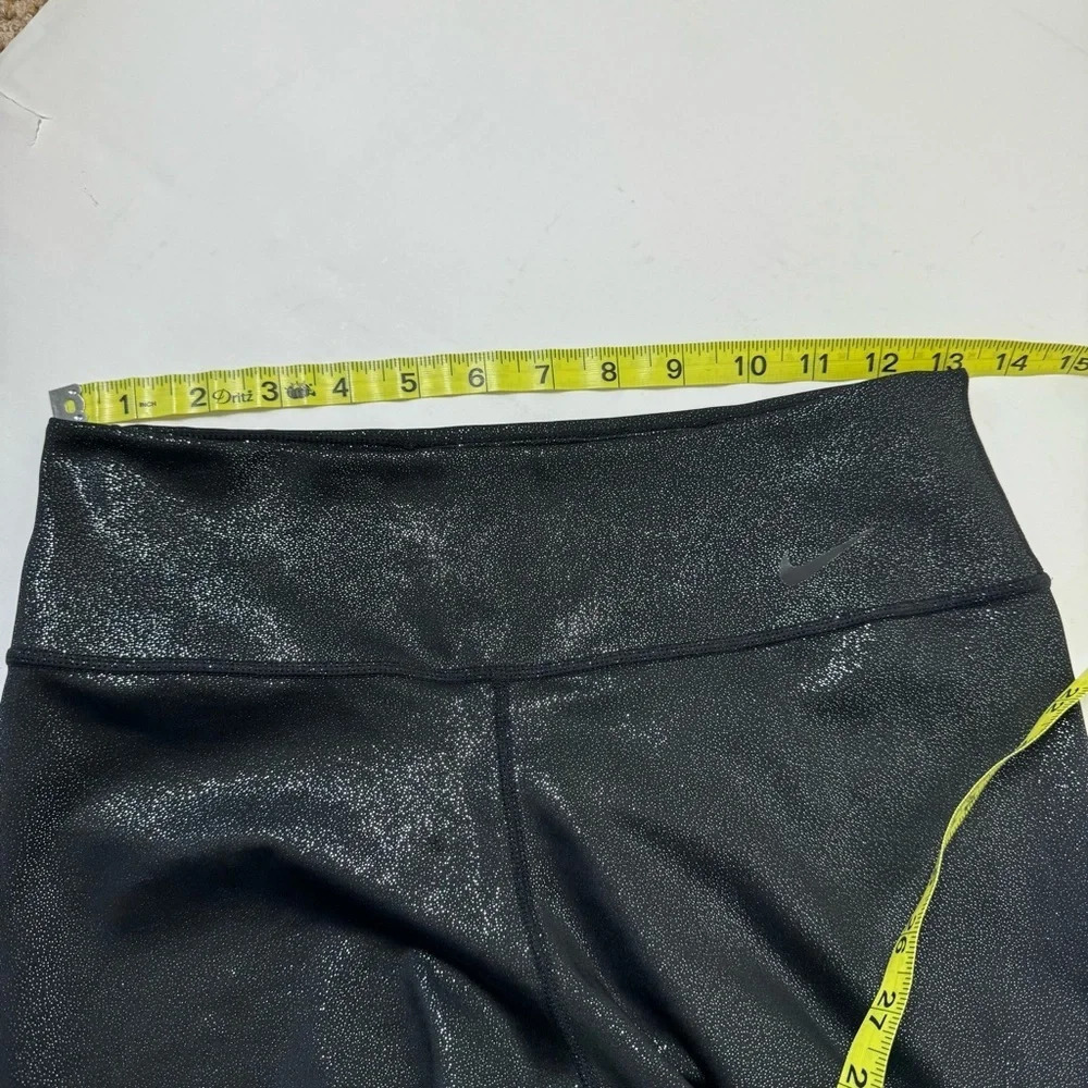 Nike Dri Fit Shimmer Black Leggings Size Medium - Picture 9 of 10